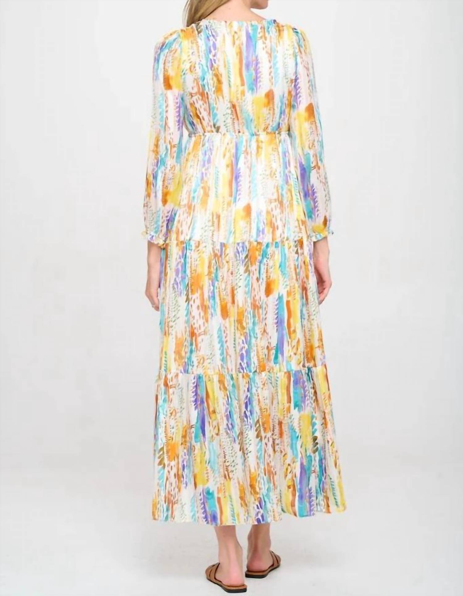 Meet Me In Santorini - Small Valley Teal Tula Maxi Dress