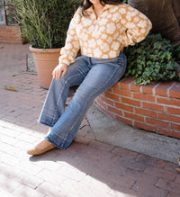Judy Blue High Waist Tummy Control Release Hem Flare Stretchy Jeans - Plus in denim - women's pants - view 10