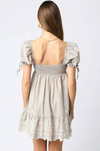 Olivaceous - Tyra Baby Doll Dress