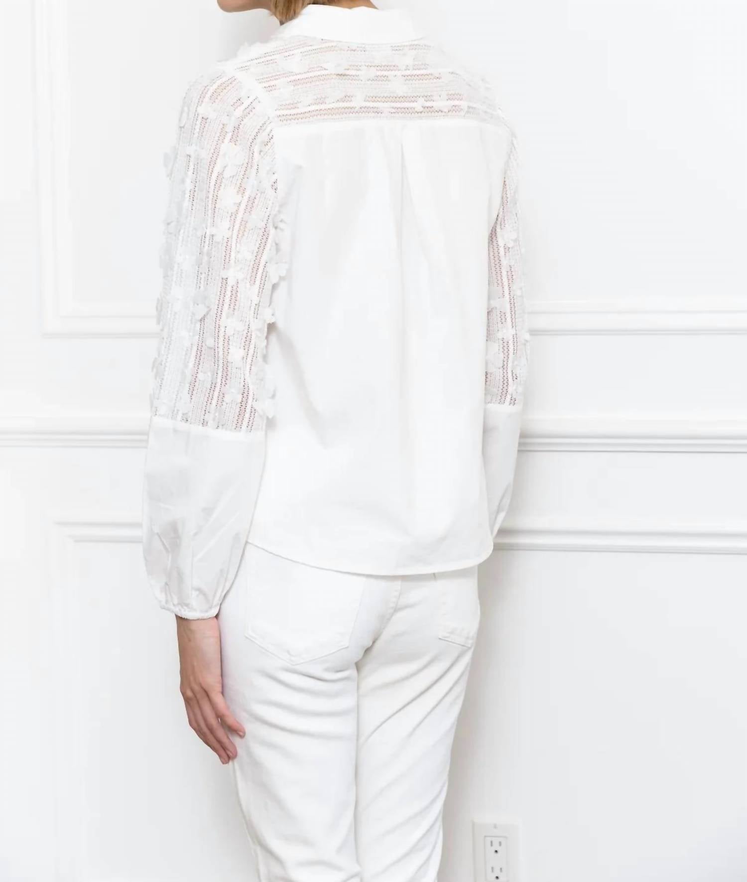 Zero Degrees Celsius - Mix Woven 3D Lace Shirt
