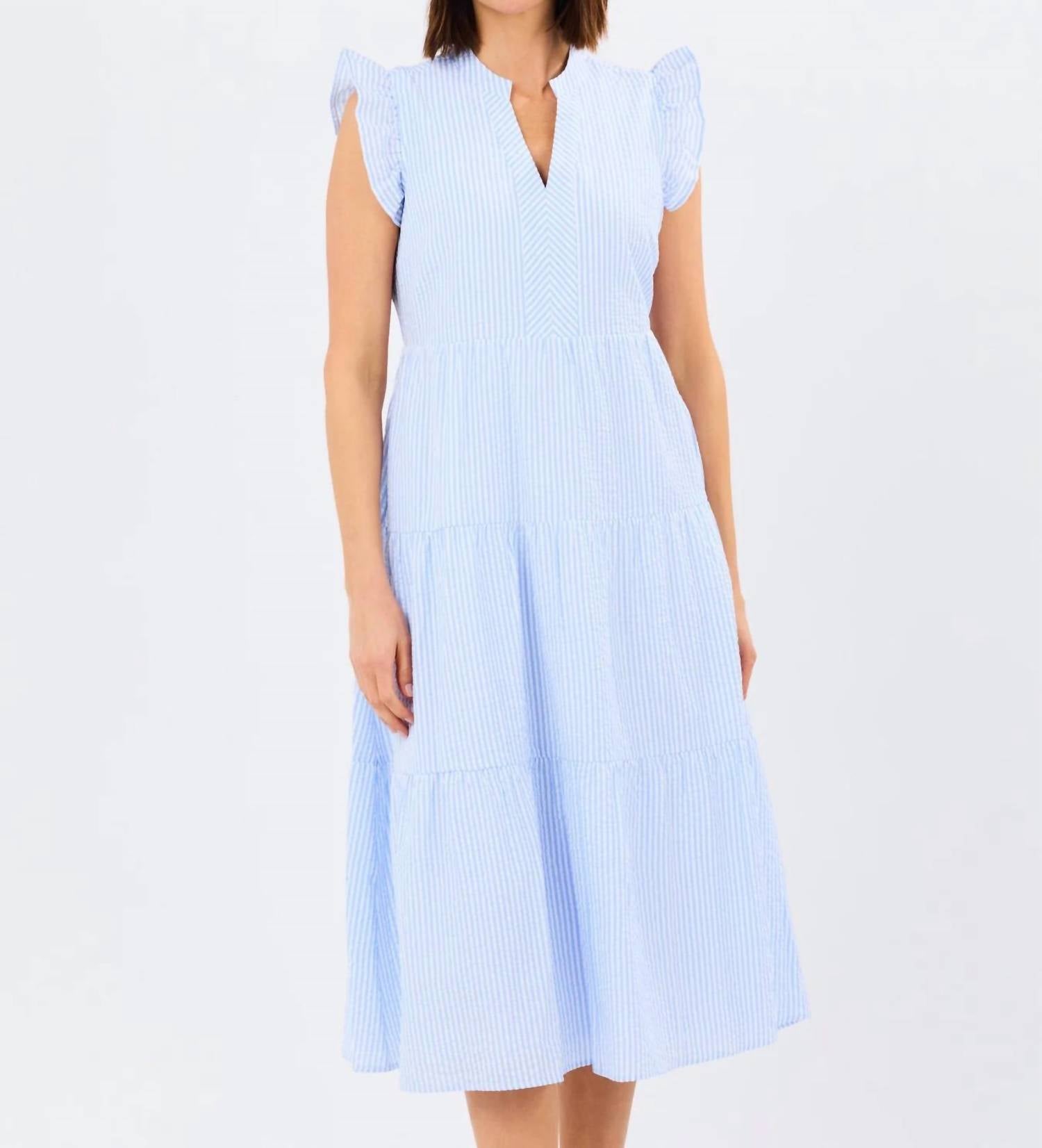 Mary Square - Seersucker Kari Dress