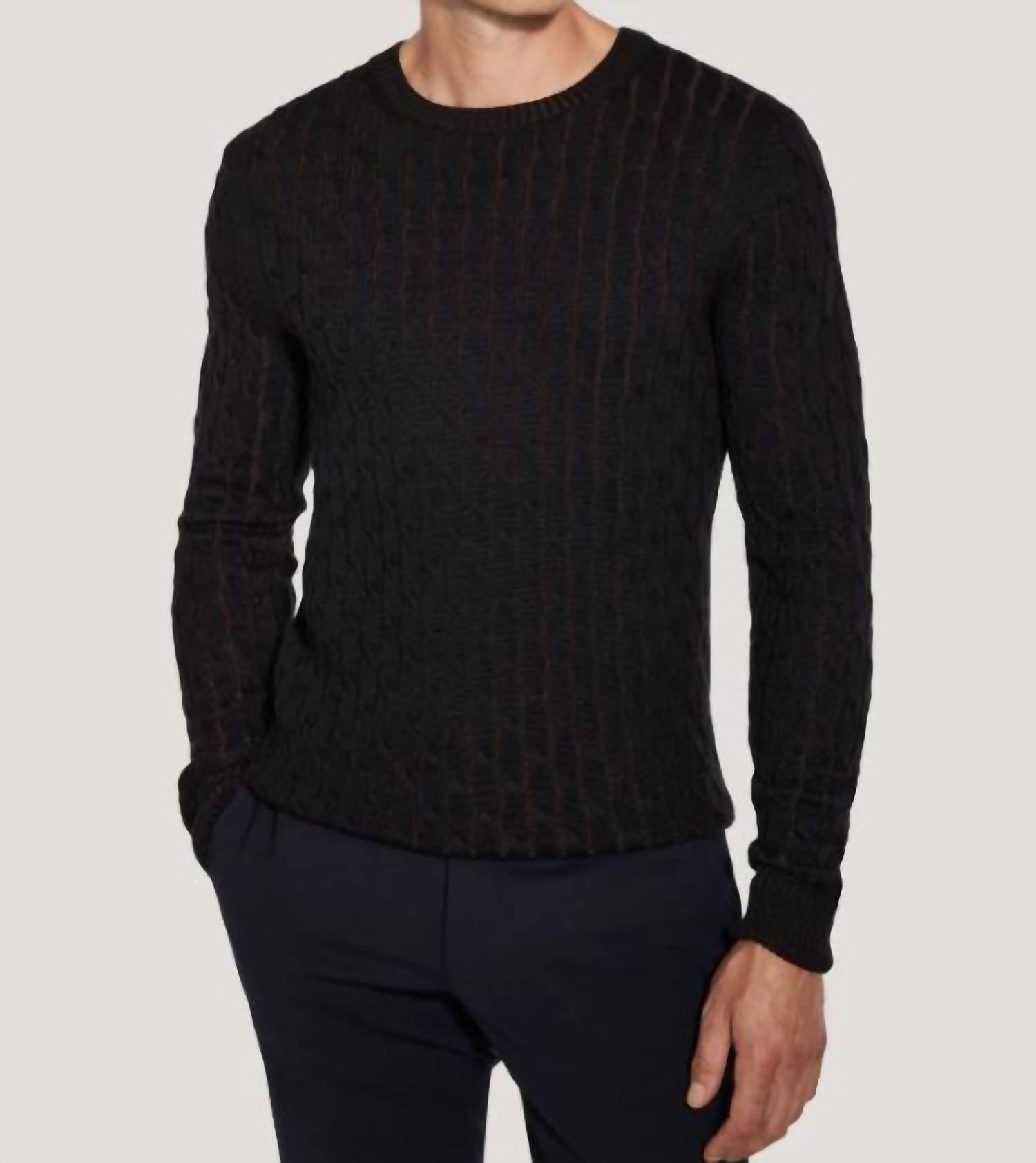 Jack Victor - Men's Cable Crew Neck Top