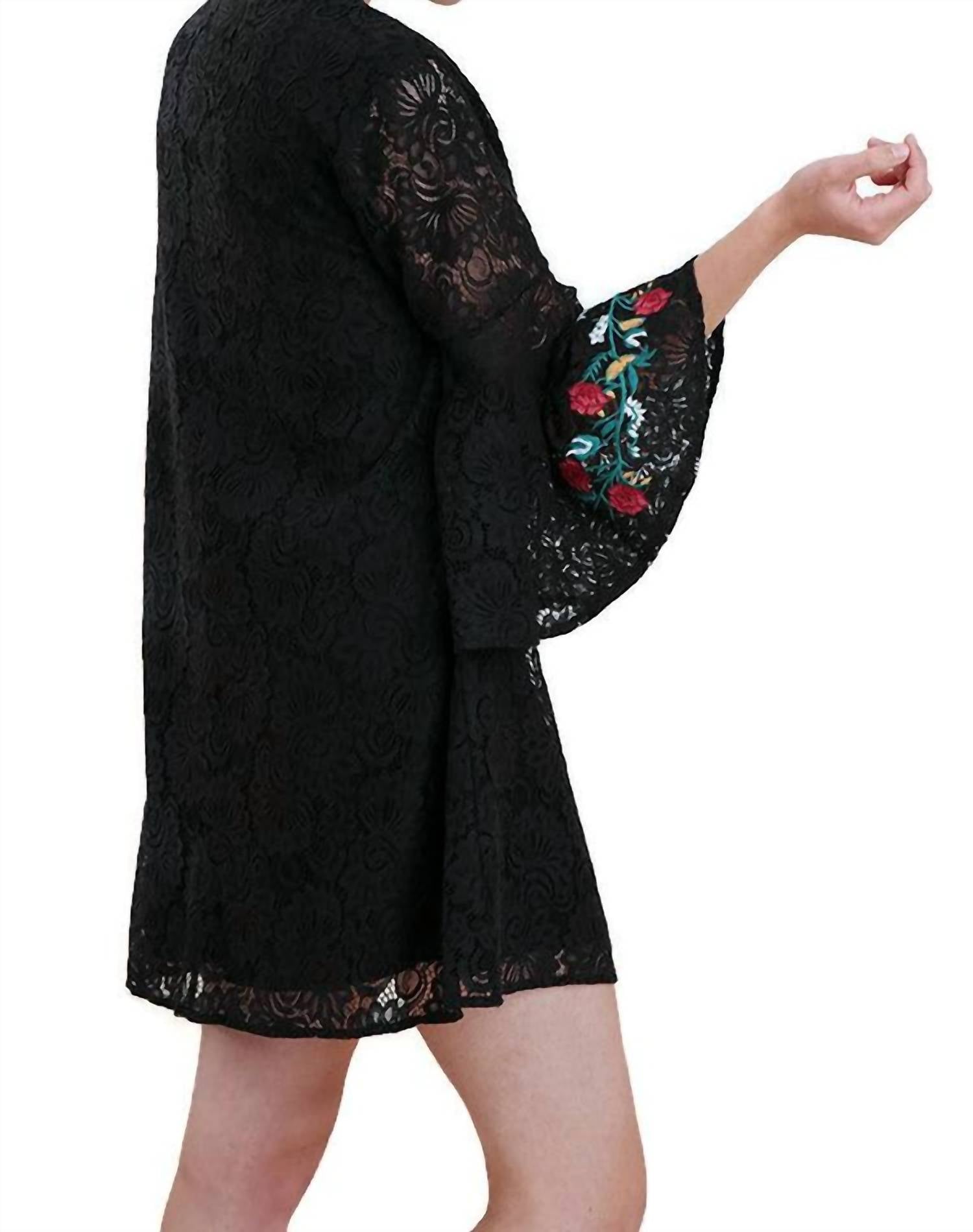 umgee Dance The Night Away Dress in black - women's dress - alternate view