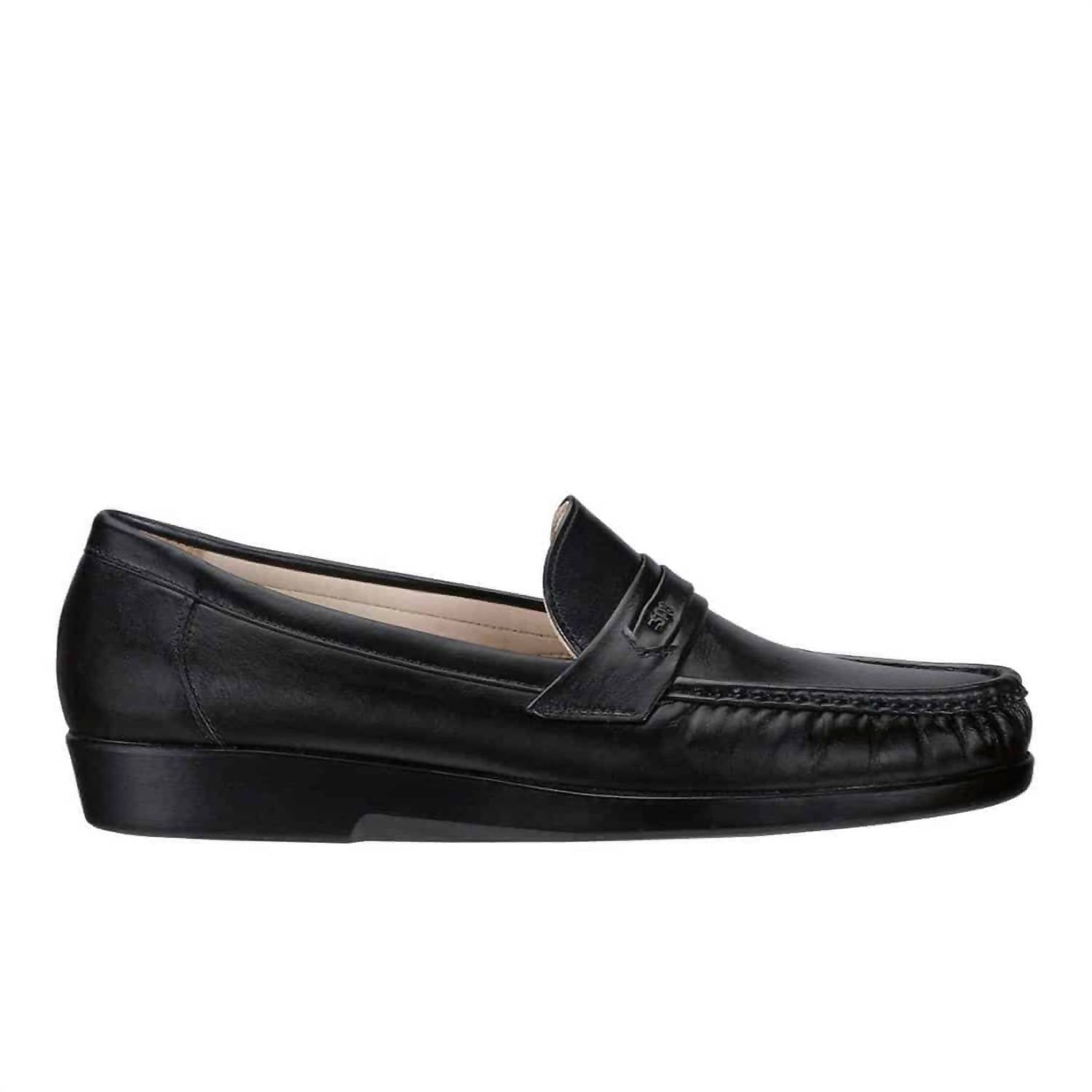 SAS Men's Ace Slip On Loafer in black 1 - men's loafer - detail view