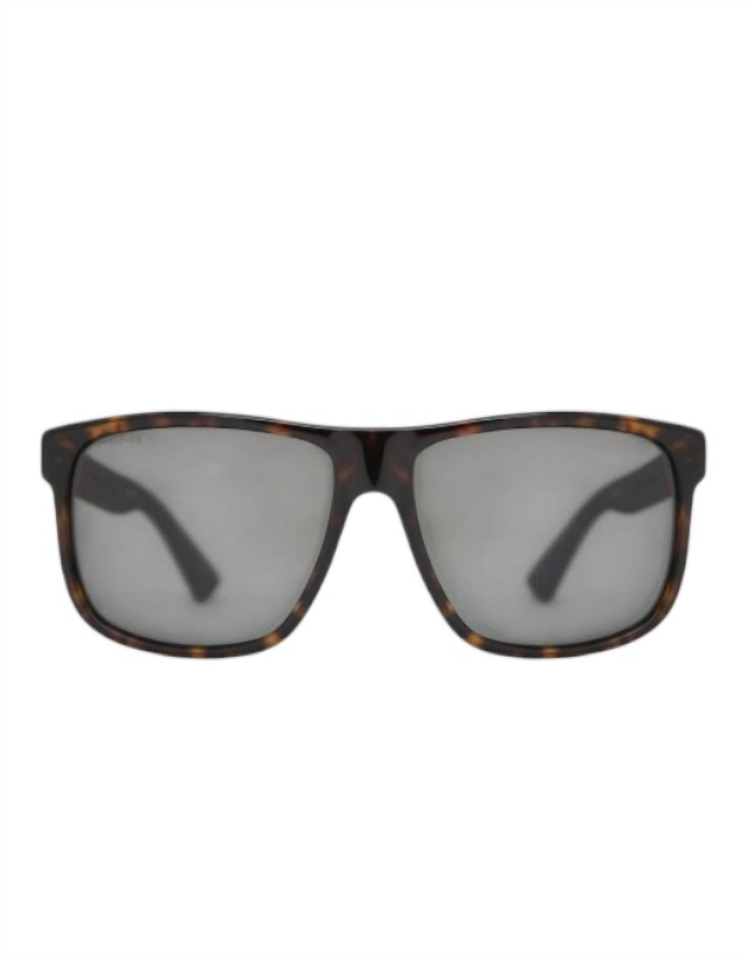 Gucci - Men's Gg0010s-003 58 Lightweight Rectangle Polarized Sunglasses