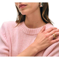 White + Warren - Cashmere Featherweight Puff Sleeve Crew Sweater