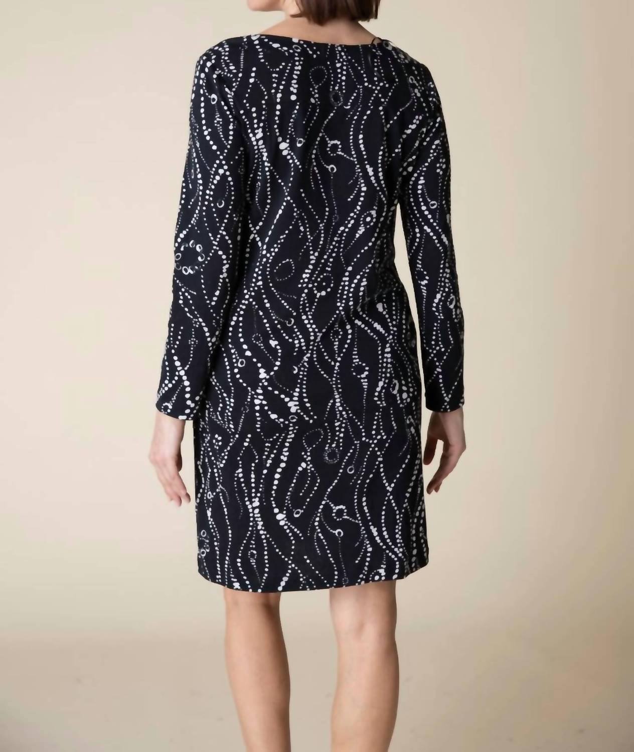 Habitat - Cozy Rib Wavy Dots Artist Dress