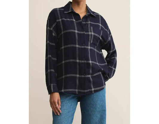 Z Supply - River Plaid Button Up Top