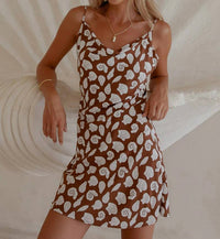Palm Collective Luna Cove Slip Dress in brown - women's dress