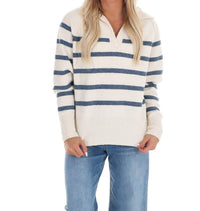 In February - Cozy Current Stripe Sweater