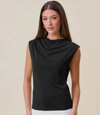 Able - Cowl Neck Jersey Top