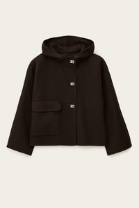 ba&sh Kove Loose-fitting Straight Jacket in brown - women's jacket - view 5