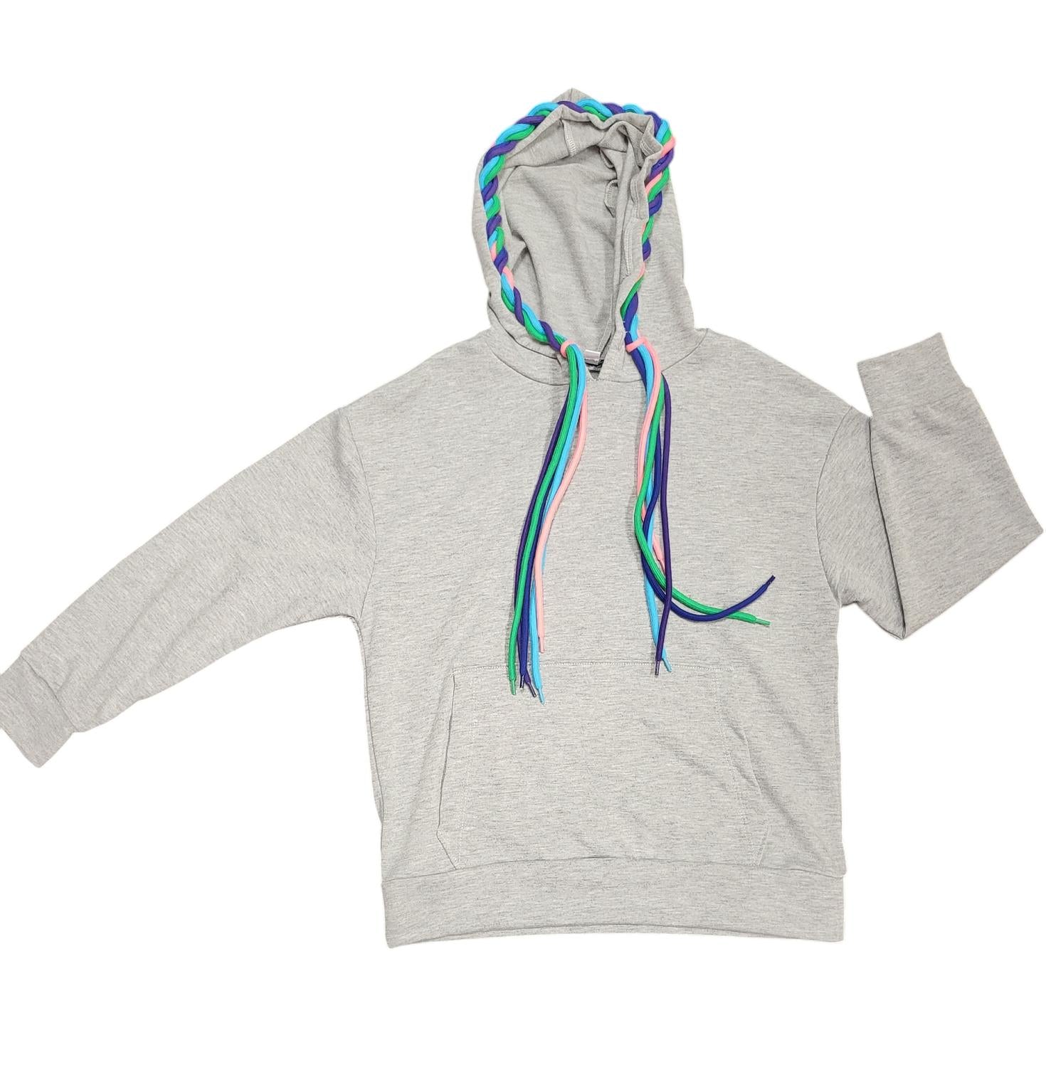 Rock Candy - Girl's Braided Drawstring Hoodie