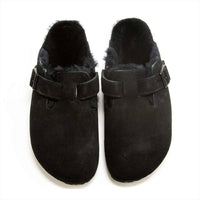 Birkenstock - Women's Boston Shearling Suede Clogs