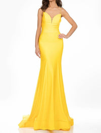 Terani Couture - Corset Back Fitted Long Gown