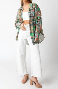 Olivaceous - Ella Button Down Shirt