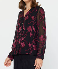 Current Air - Holiday Long Sleeve Blouse