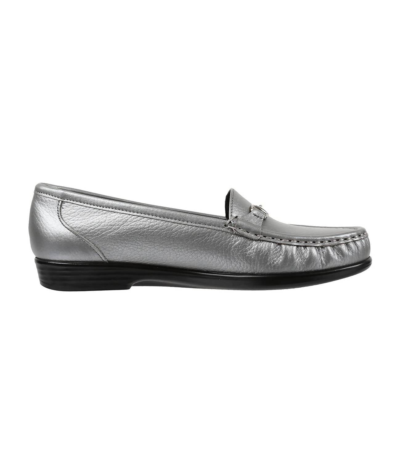 SAS Women's Metro-m Loafer in pewter - women's flats - detail view