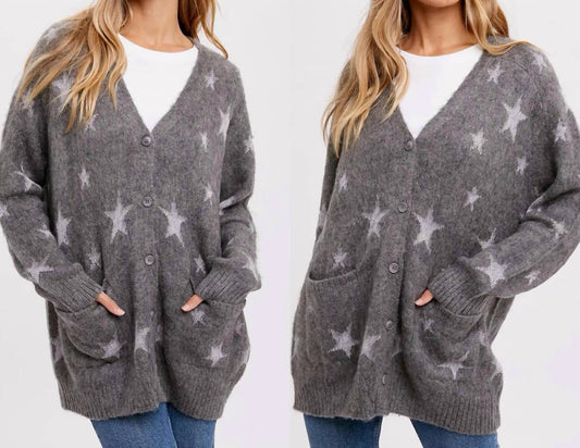 Bluivy - Star Button Up Cardigan