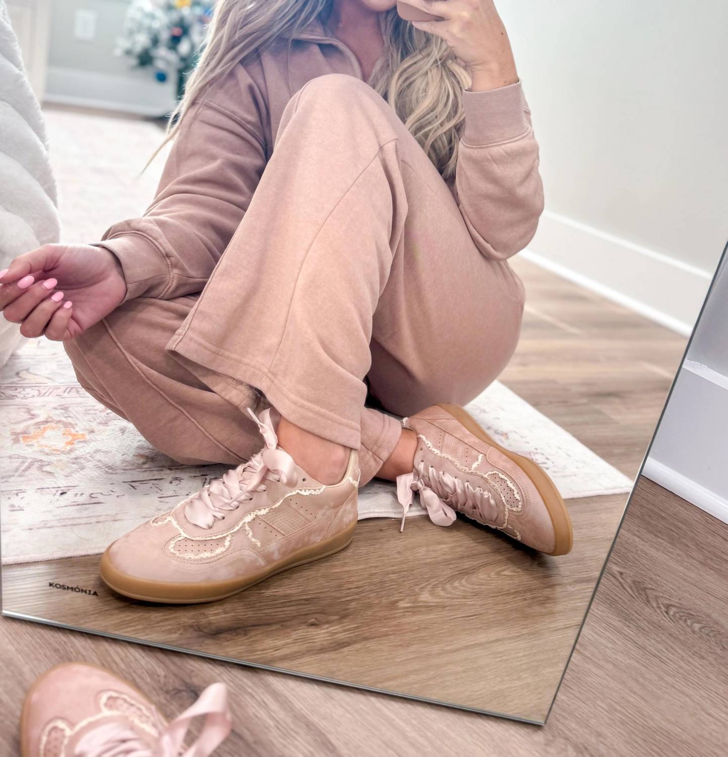 Miim - Women's Eleanor Satin And Lace Sneakers