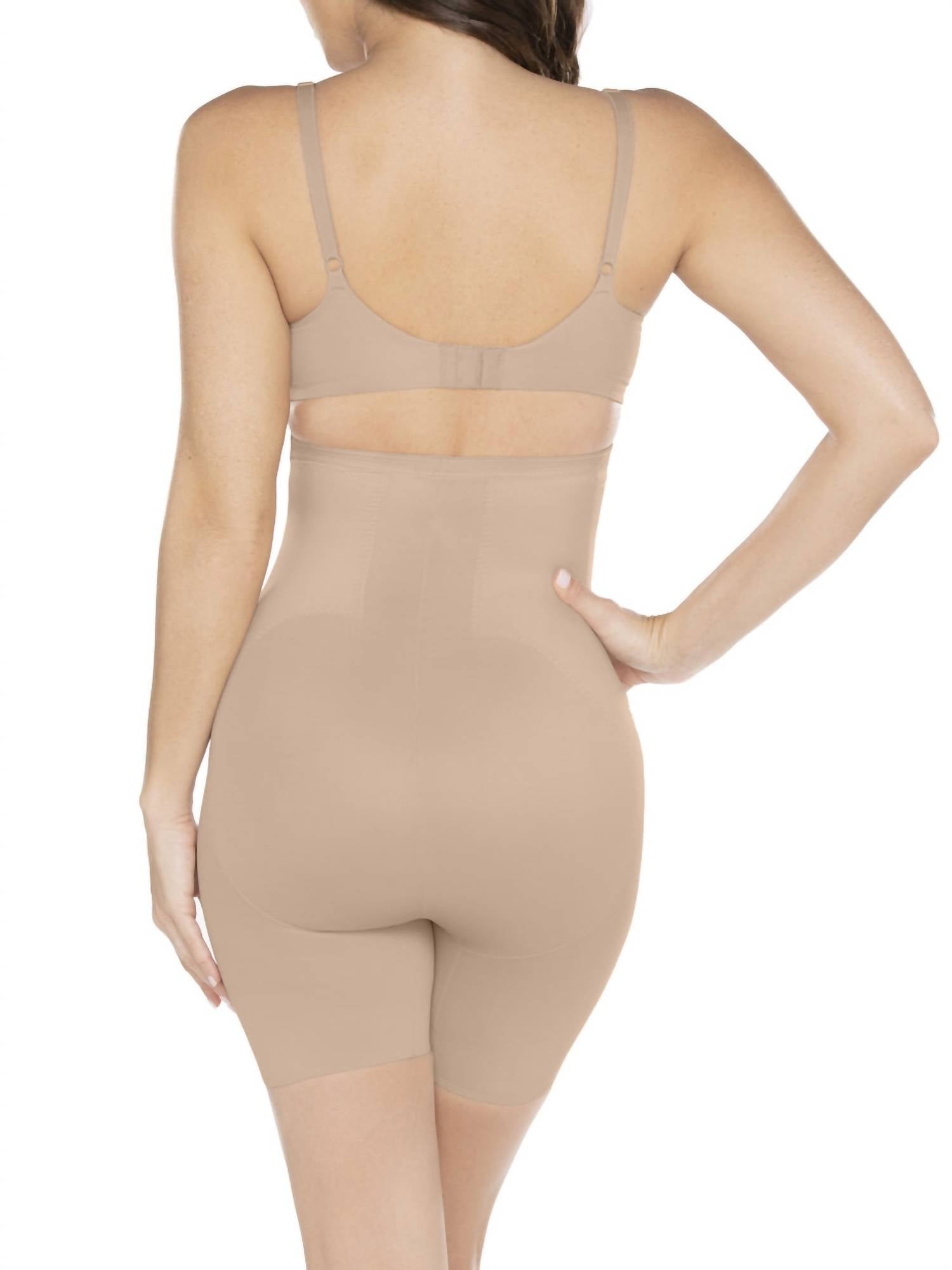 Miraclesuit Flexible Fit High-waist Thigh Slimmer in stucco - women's intimate - alternate view