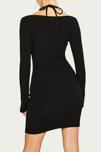 HALTER-NECK MINI DRESS