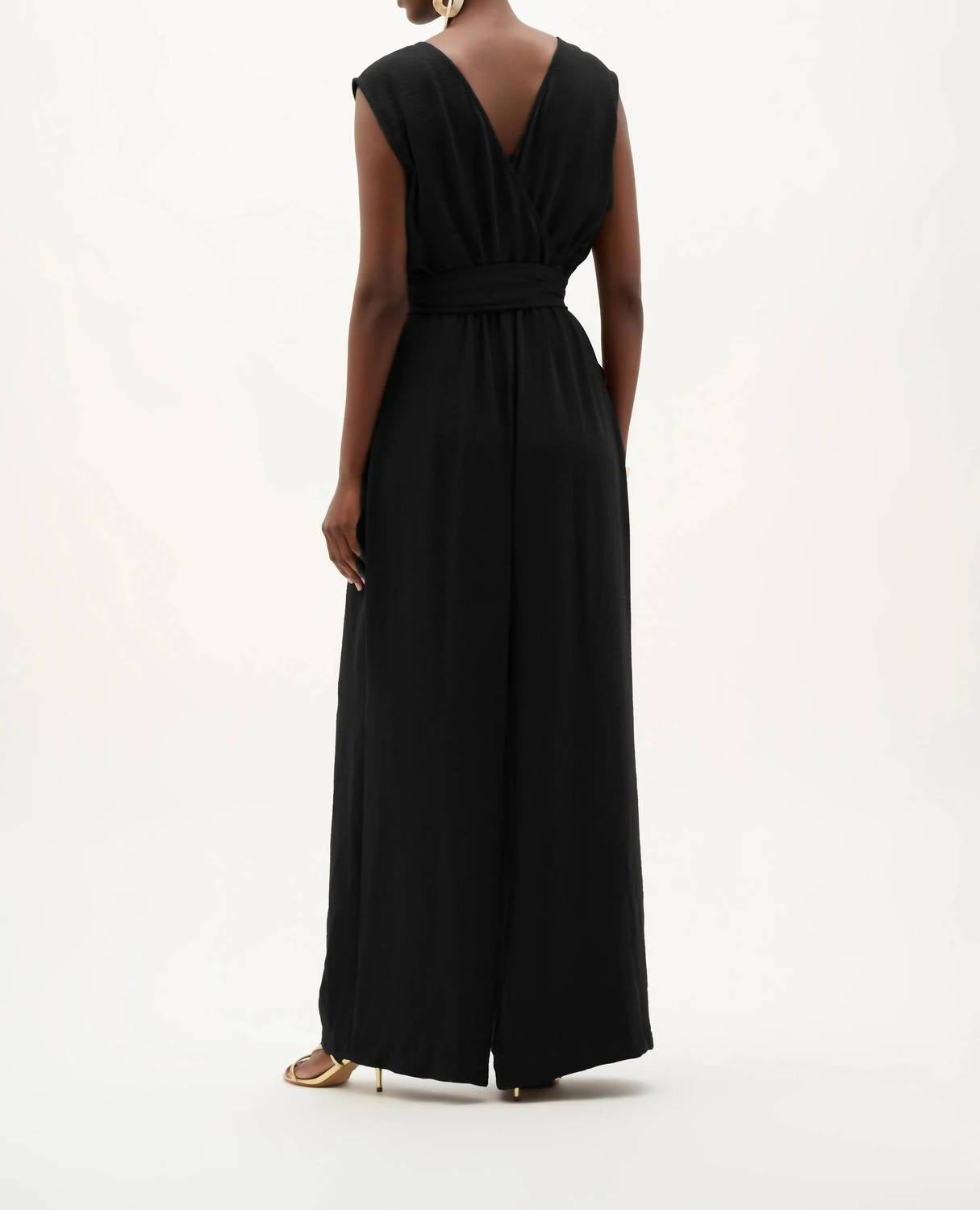 Joseph Ribkoff - Wrap Wide Leg Pull-on Jumpsuit