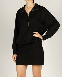 Before You Collection Tila Butter Modal Skort in black - women's shorts