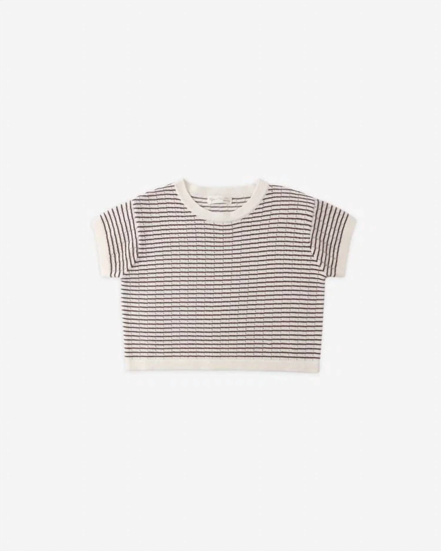 Rylee + Cru - Kid's Boxy Crop Knit Tee