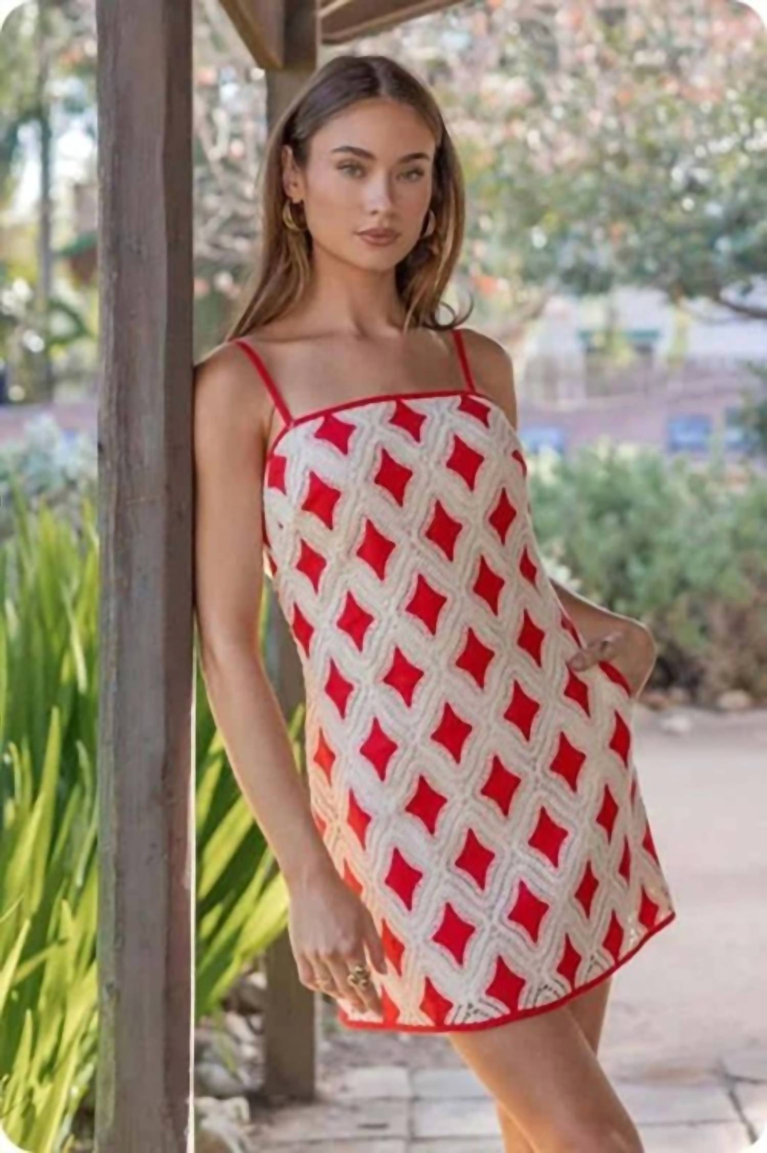 Strut & Bolt - Crochet Textured Mini Dress