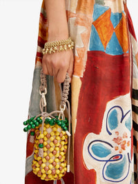 Alemais - Women's Wood Bead Pineapple Mini Bag