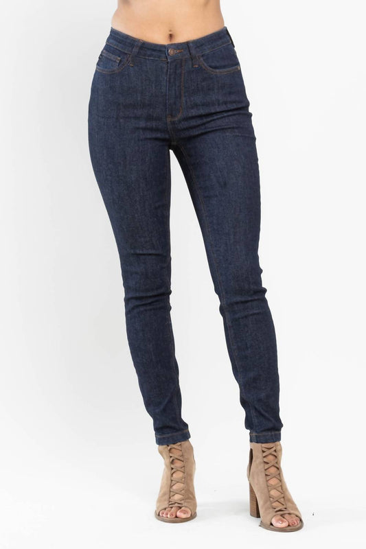 Judy Blue - High Waist Pocket Embroidery Skinny Denim Jeans