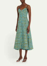 Christopher John Rogers - Wiggle Dot V-neck Midi Dress