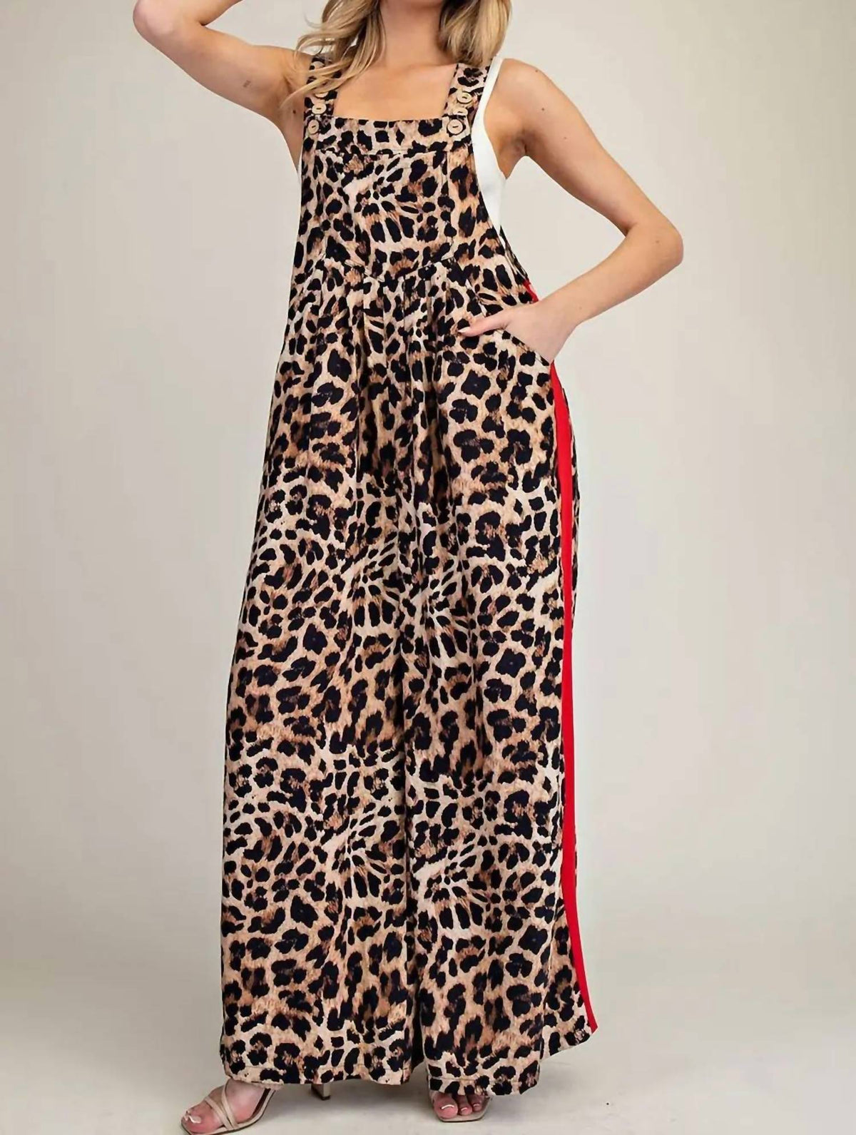 Ee:Some - Printed Side Track Jumpsuit
