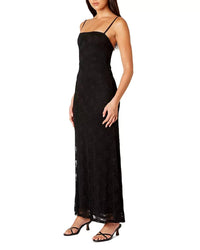 Nia - Vetiver Lace Maxi Dress