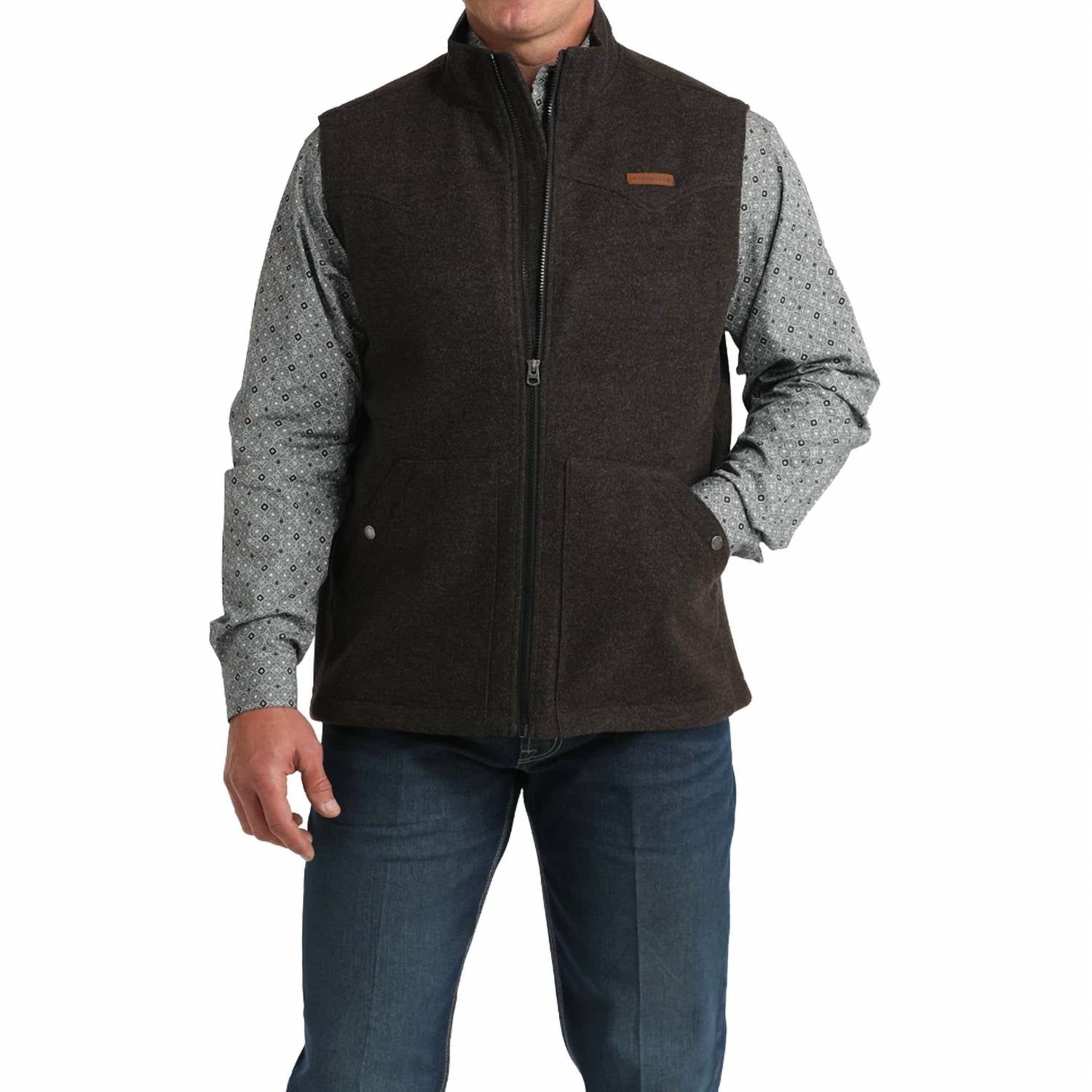 Cinch - Men's Western Full Zip Vest
