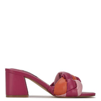 Nine West - Women's Gotti3 Braided Block Heel Slide Sandals