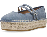 STEVE MADDEN Women's Brinn Denim Fab Platform Shoe - women's flats
