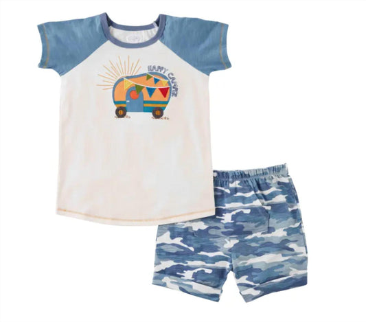 Mudpie - Kid's Camper Van Short Set