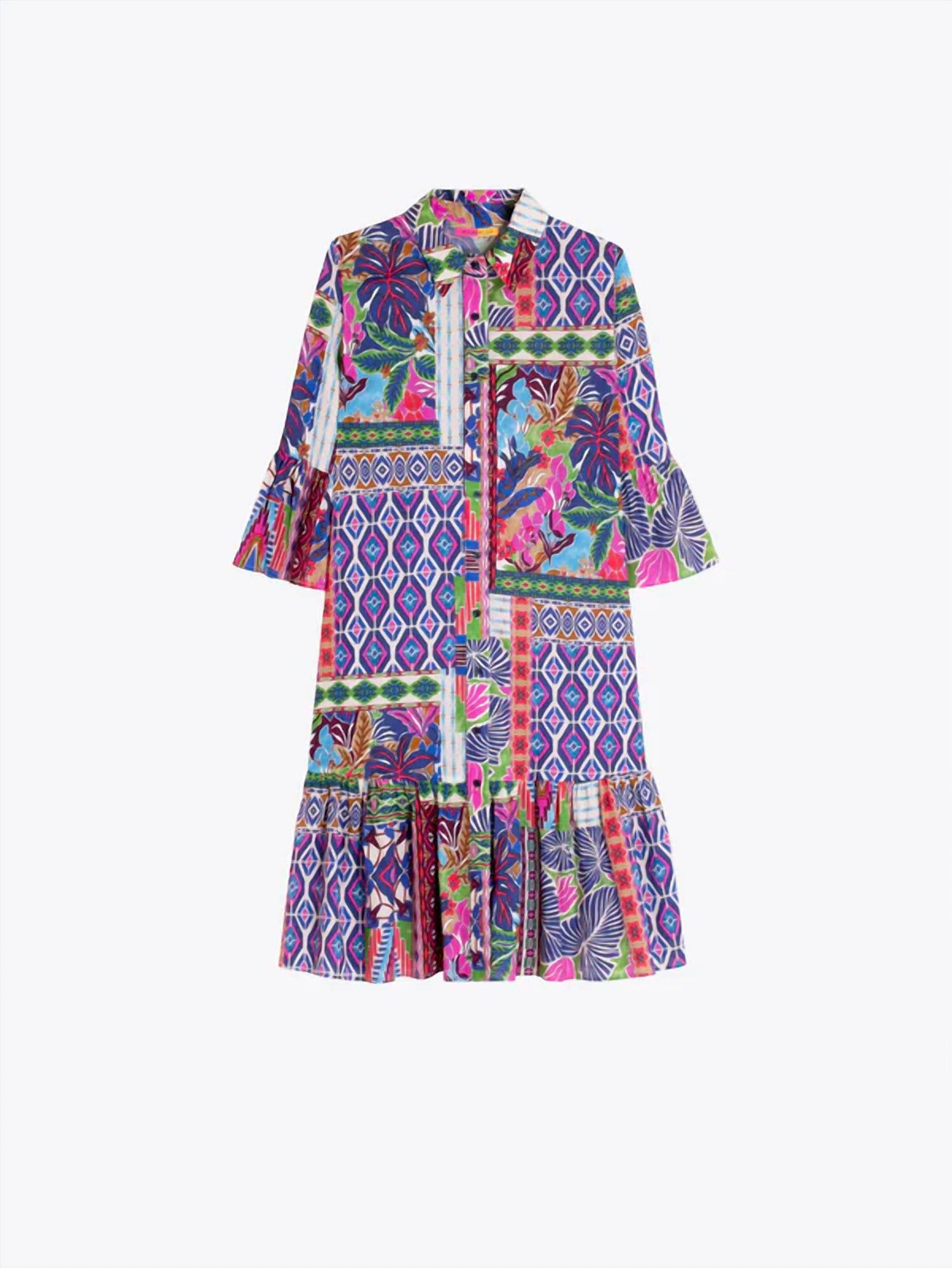 Vilagallo - Patchwork Mini Dress