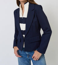 Central Park West - Chelsea Rugby Stripe Sweater Dickey Jacket