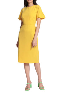 Maggy London - Short Sleeve Midi Dress