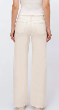 SIMKHAI Miles Pants in ecru - women's pants - detail view