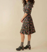 Mata Traders - Callie 3/4 Sleeve Wrap Dress