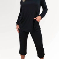 Faceplant Dreams - Bamboo Capri Pajama Pants