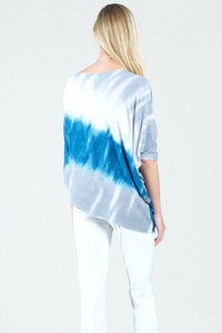 Clara Sunwoo - Ombre Print Half & Half Sleeve Top