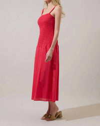 Sugarlips - Railey Smocked Drop Waist Midi Dress
