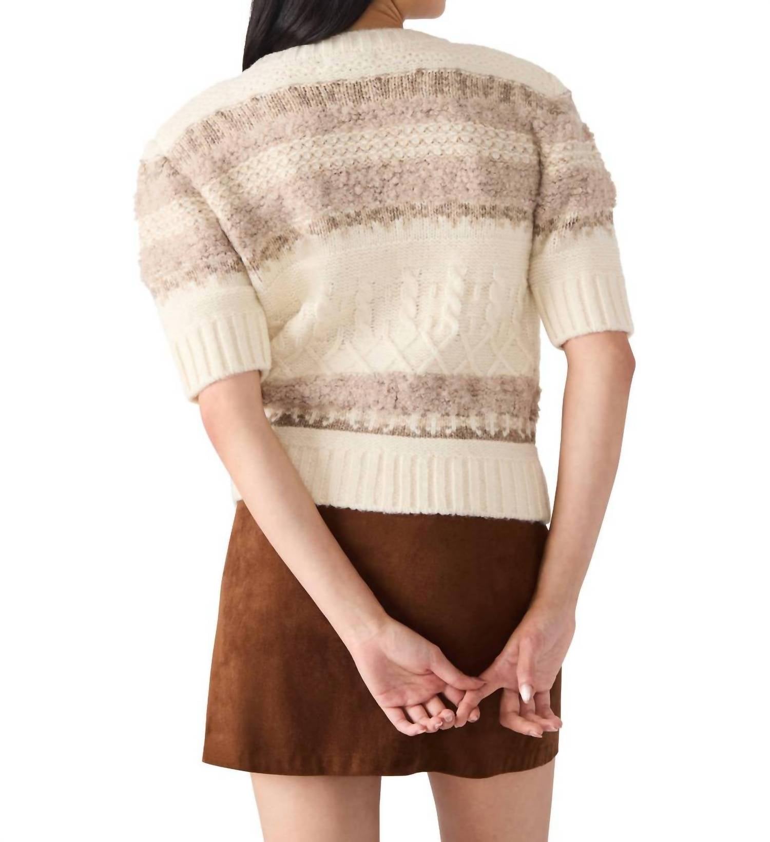 STEVE MADDEN Janae Cardigan Top in multi - women's cardigan - alternate view