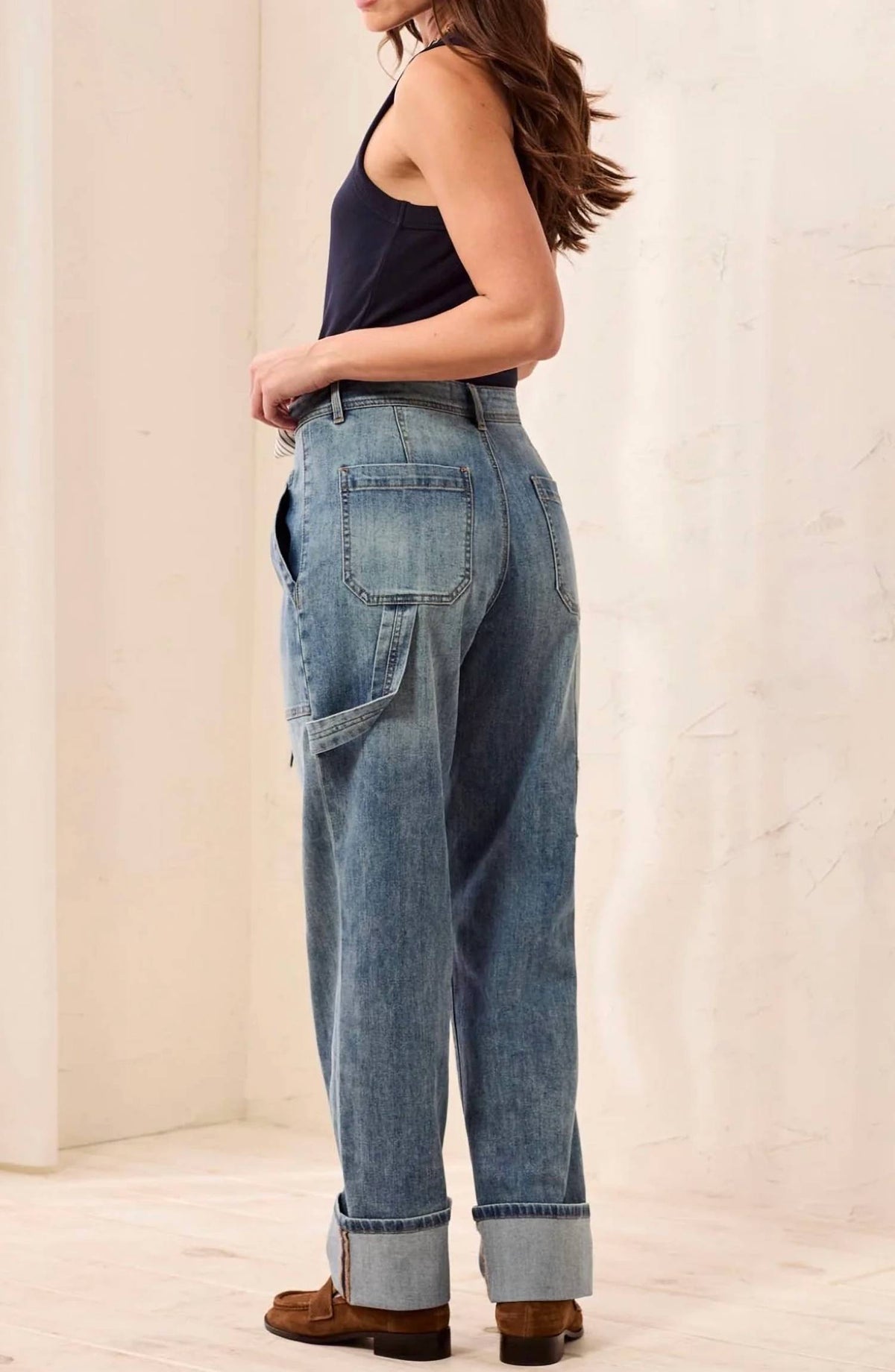 Tribal - Audrey Carpenter Jeans With Removable Scarf
