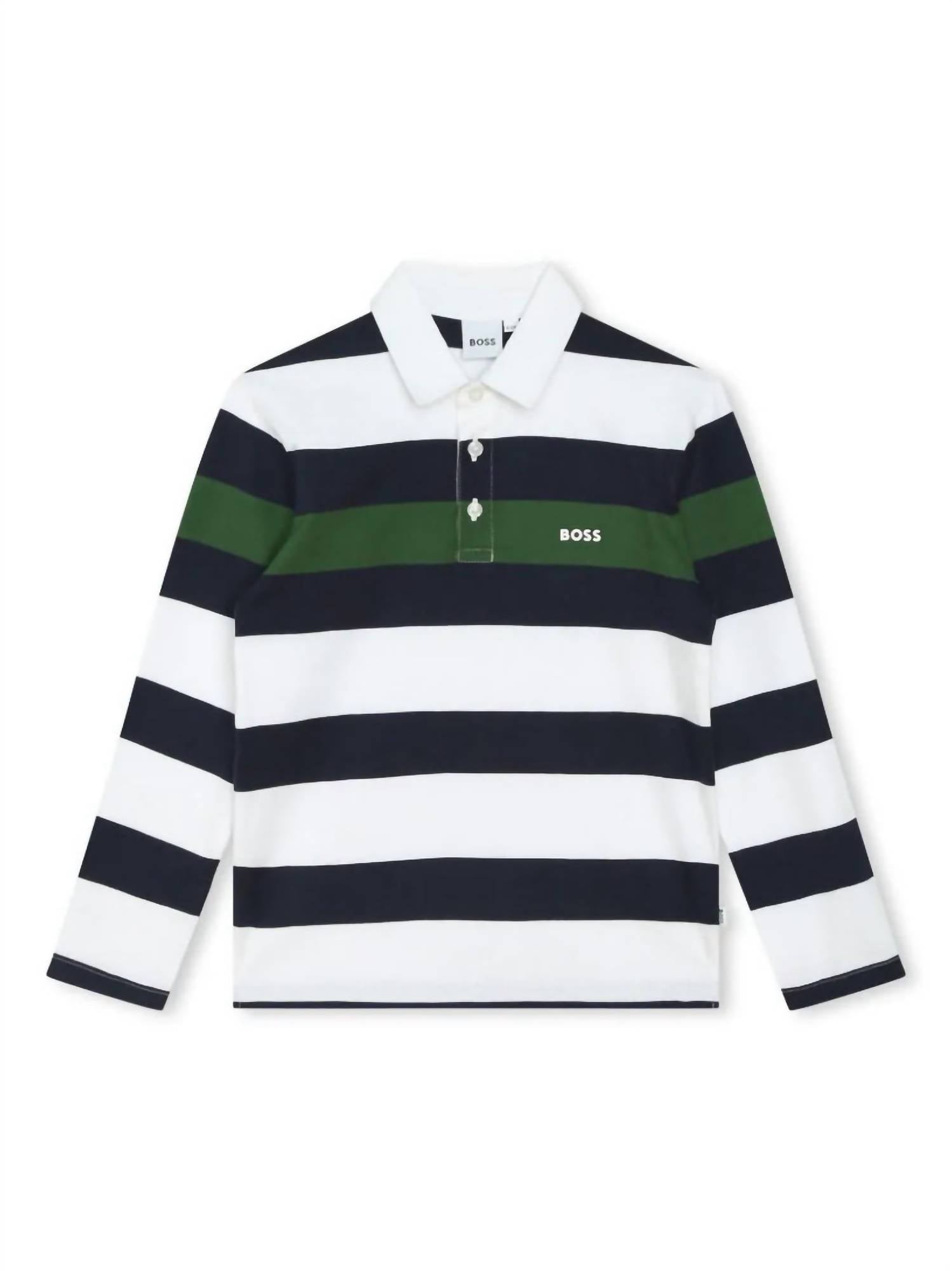 Boss Kids - Boy's Striped Polo Shirt